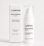 LUMIVA Barrier Hydration Serum packaging on a white background