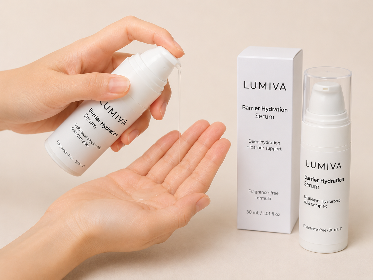 Lightweight hydration serum for sensitive skin