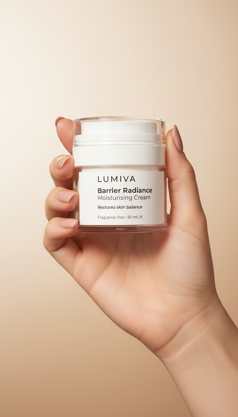 ceramide barrier support moisturiser by Lumiva