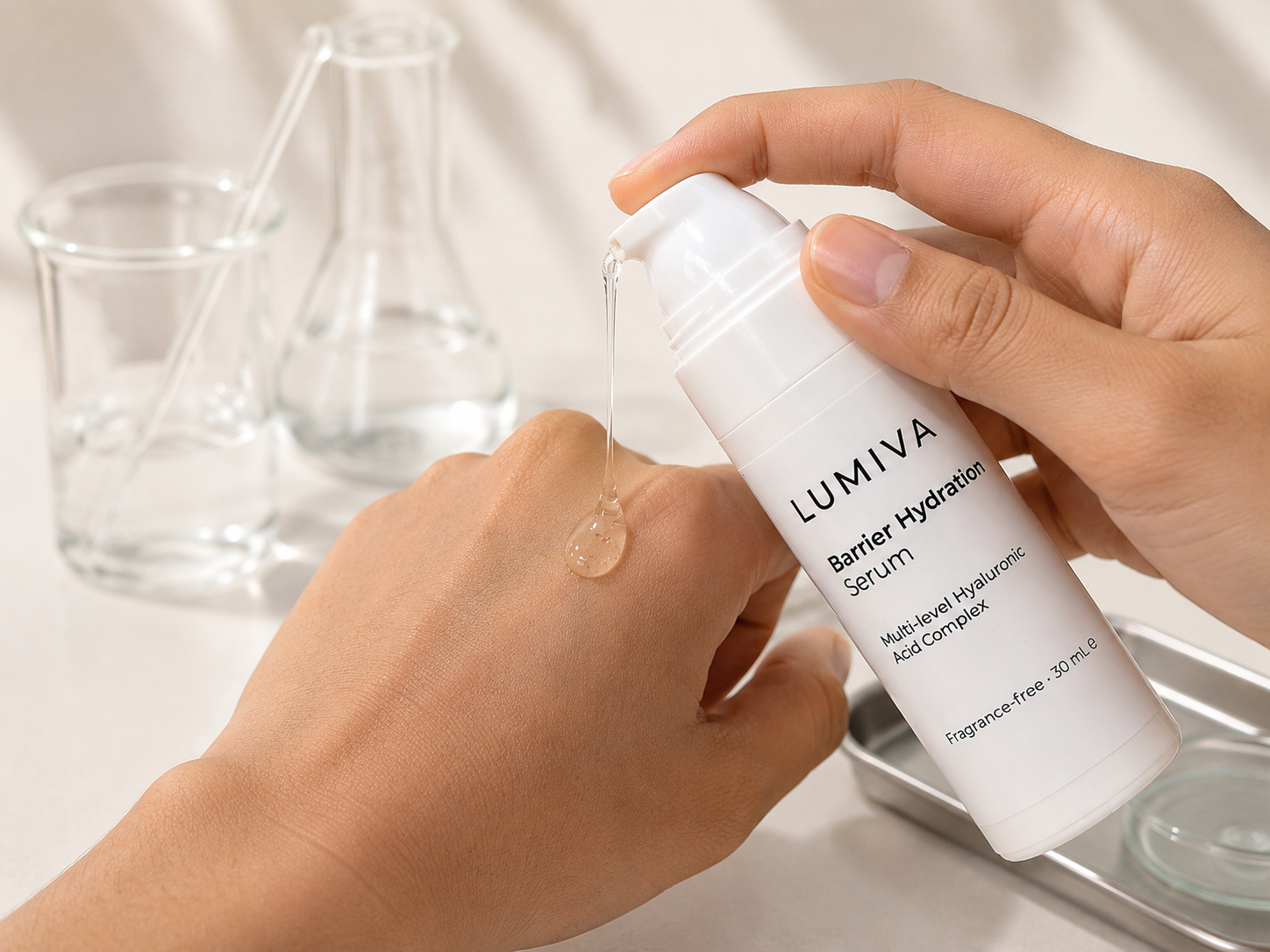 Lumiva Barrier Hydration Serum for dry and sensitive skin